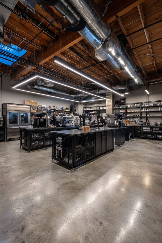 Custom Steel Cabinetry with Mesh Panel Inserts