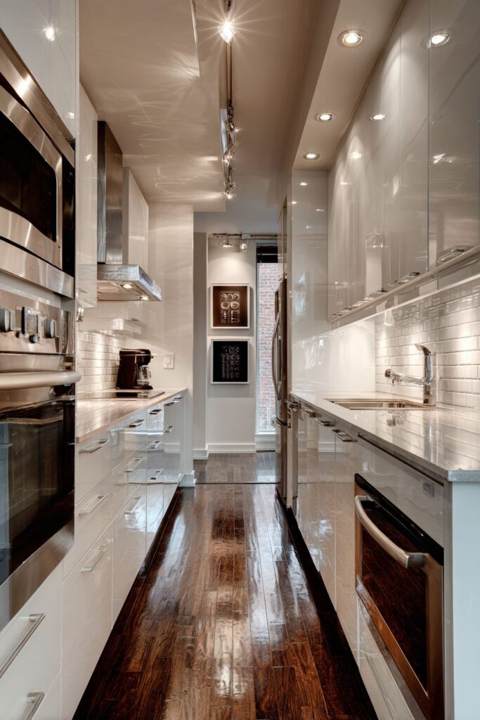  Sleek Galley Kitchen Aesthetic