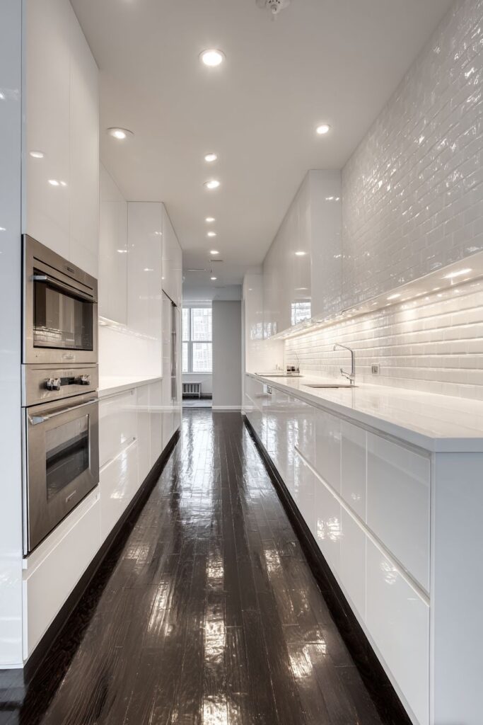  Sleek Galley Kitchen Aesthetic