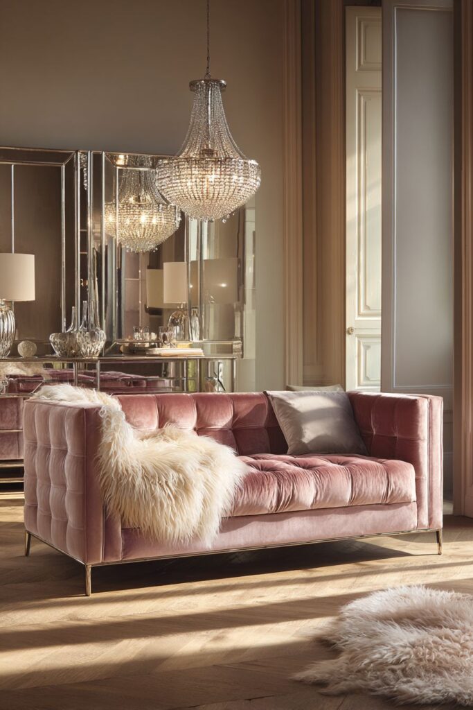 Glamorous Blush and Gold Contemporary