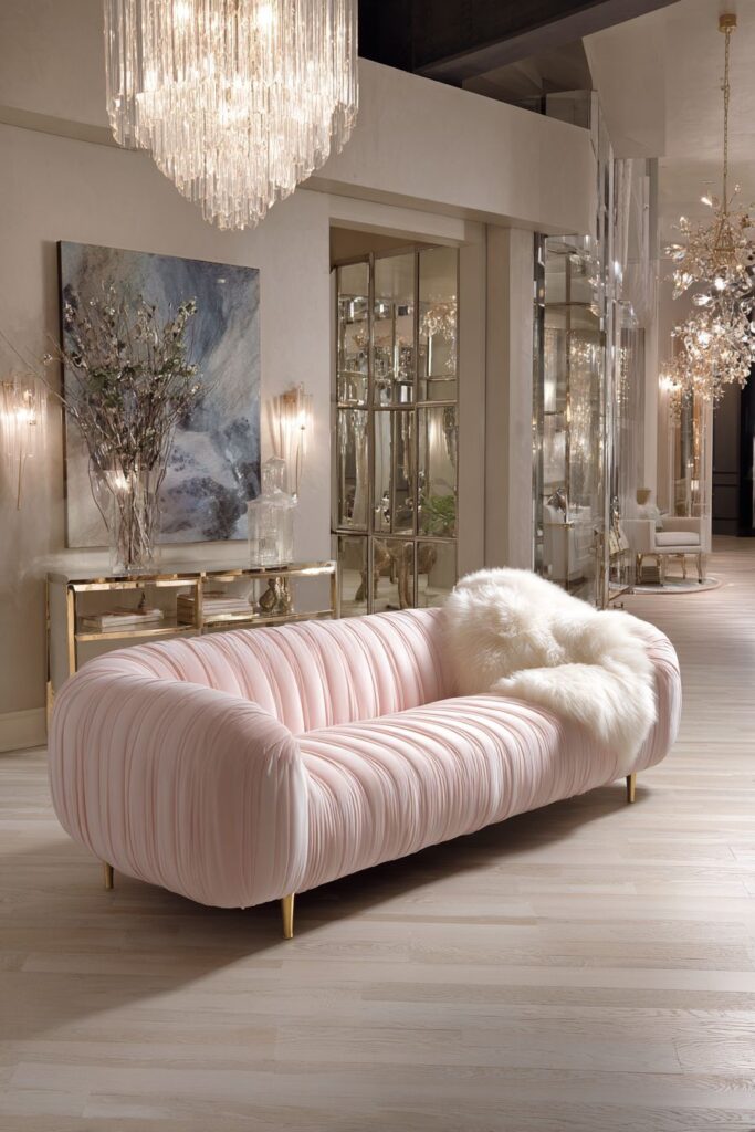 Glamorous Blush and Gold Contemporary