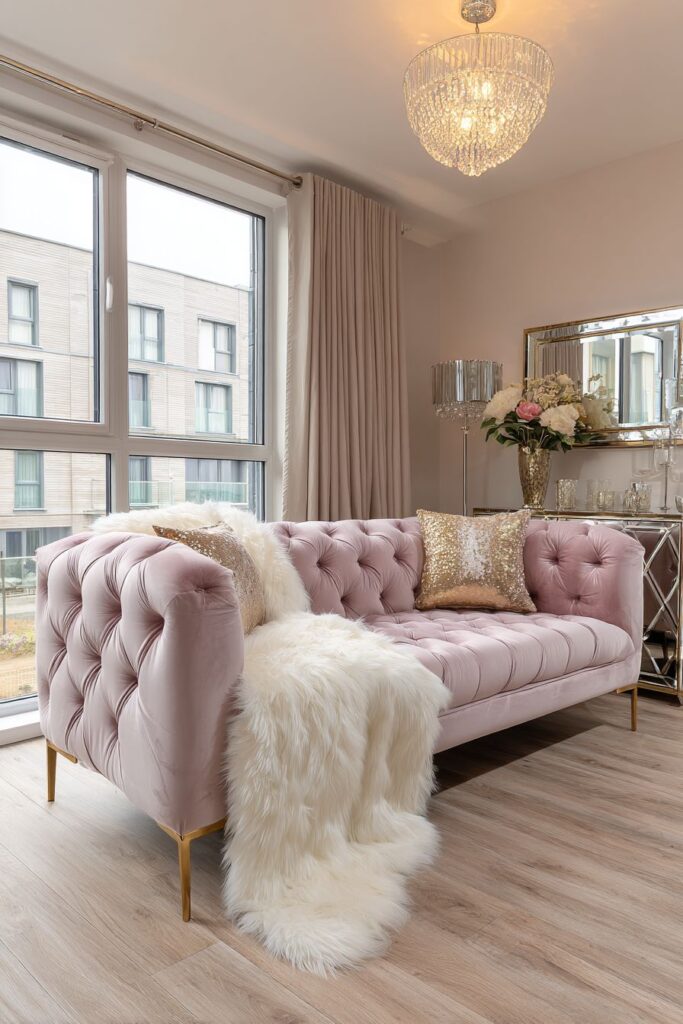 Glamorous Blush and Gold Contemporary