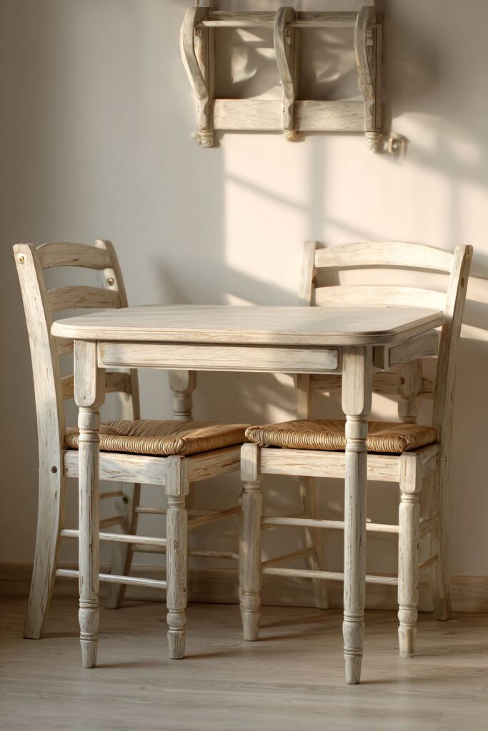 Scandinavian Drop-Leaf Square Table