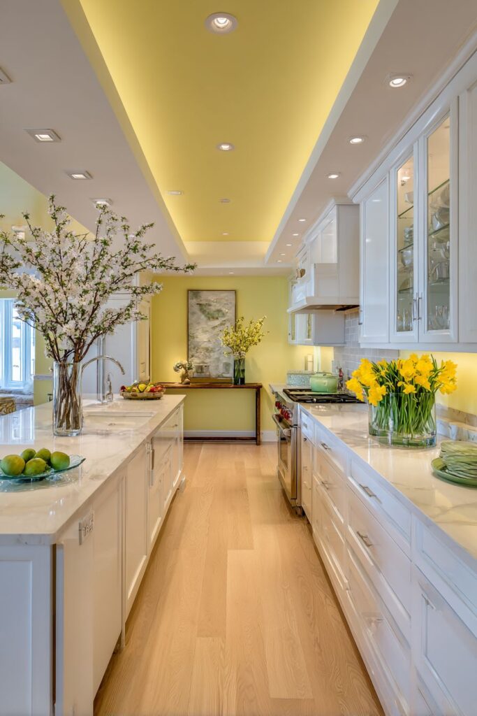 Cheerful Yellow Accent Wall Energy