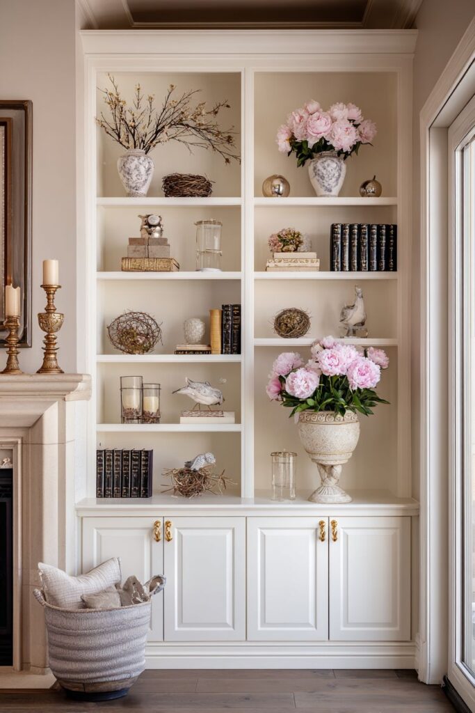 Traditional Fireplace Flanking Display