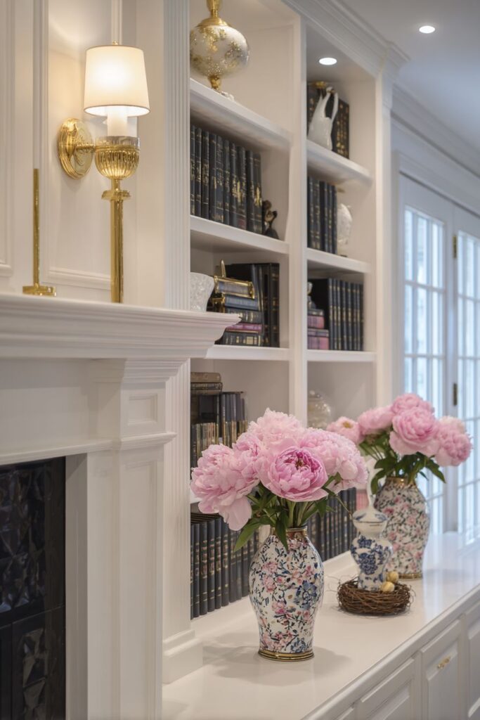 Traditional Fireplace Flanking Display