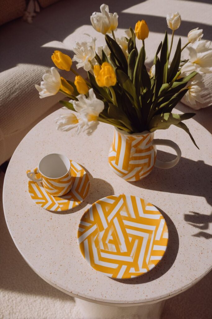 Cheerful Brunch in Yellow and White