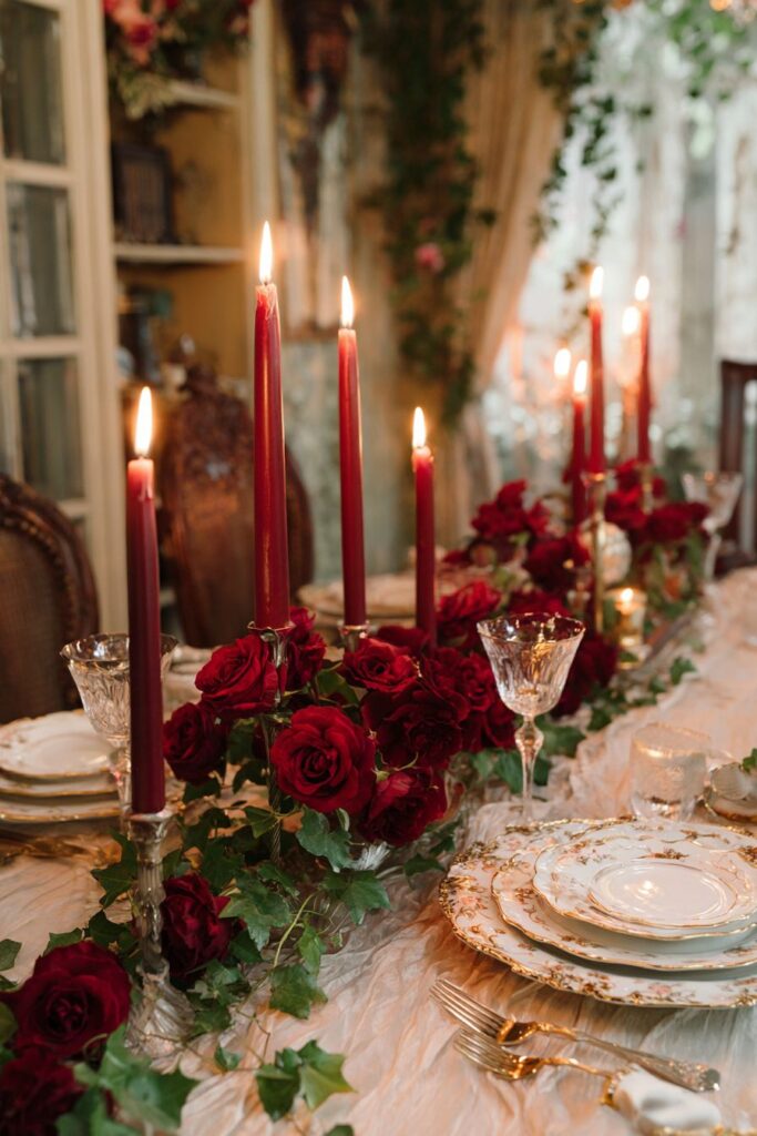 Golden Hour Candlelight Romance