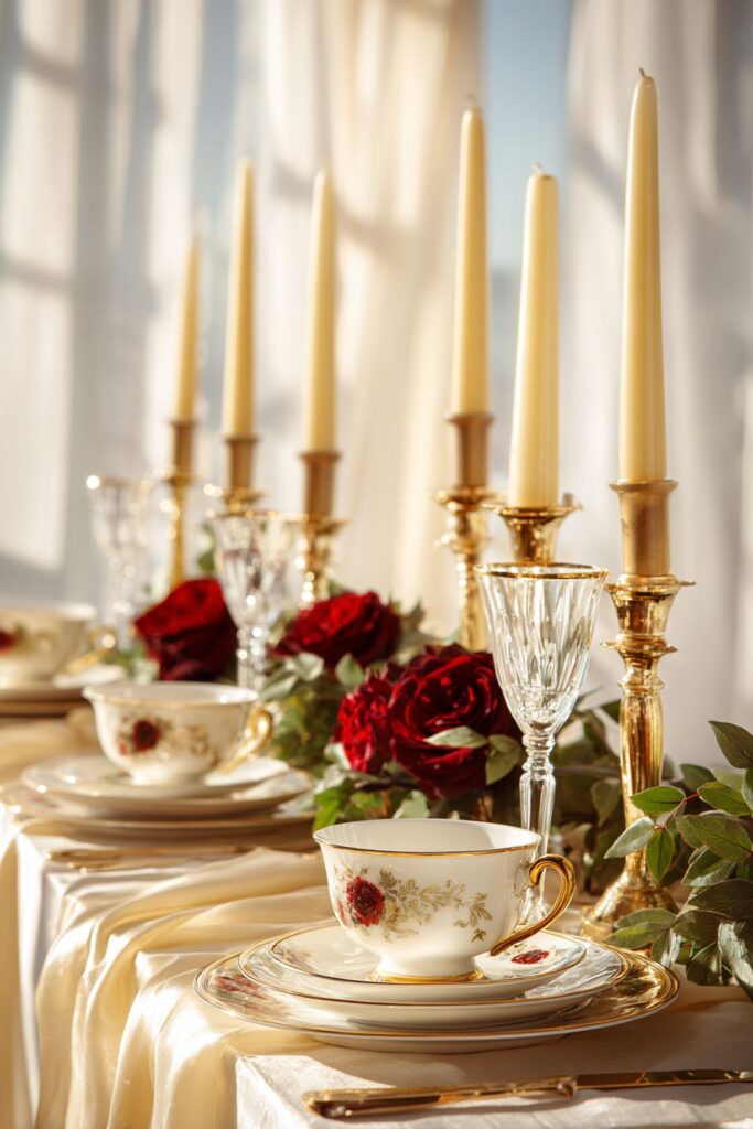 Golden Hour Candlelight Romance