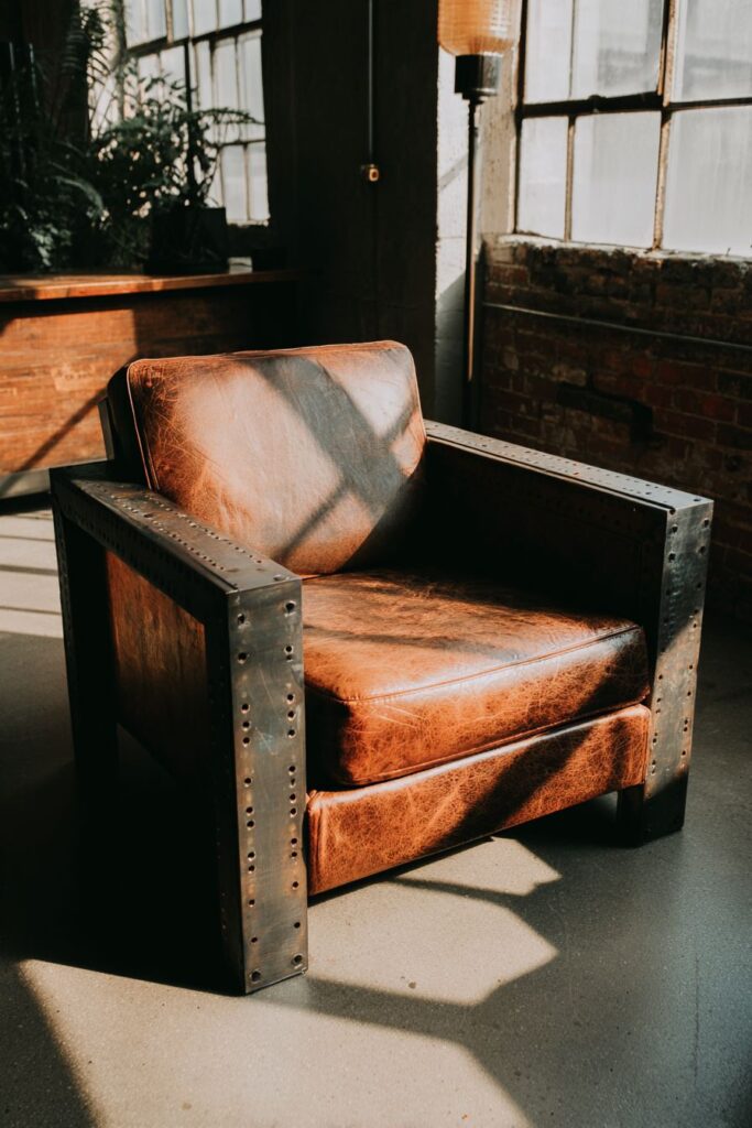 Industrial Edge: Cognac Leather Character