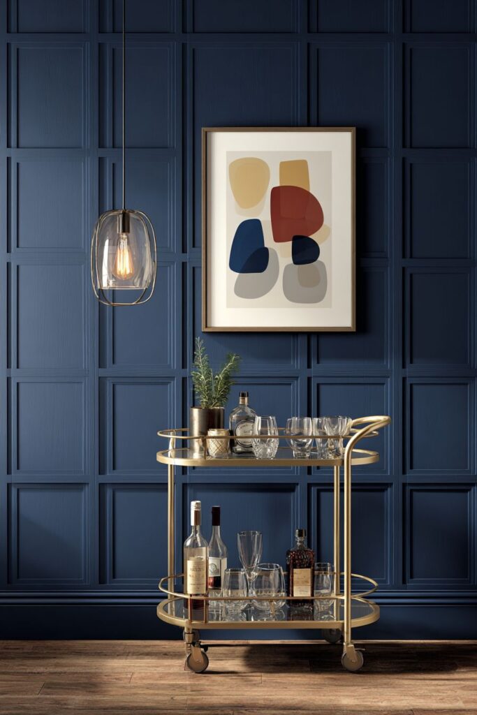 Sophisticated Bar Cart Station for Entertaining