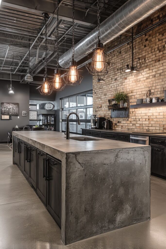 Massive Concrete Island with Steel Reinforcement Details