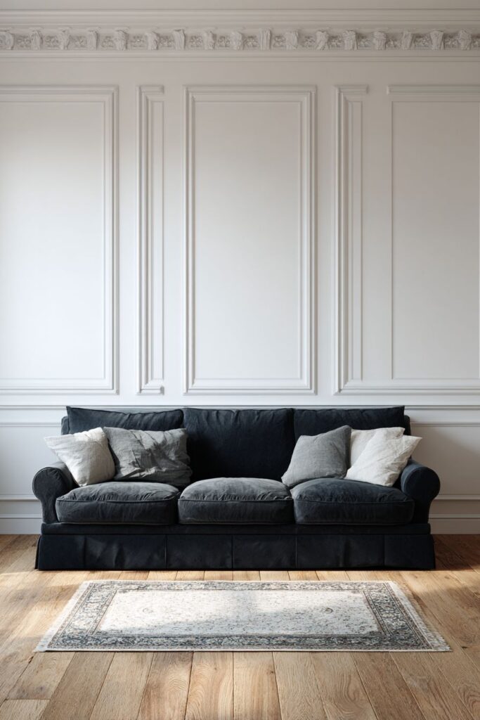 Classic Wainscoting with Two-Tone Paint