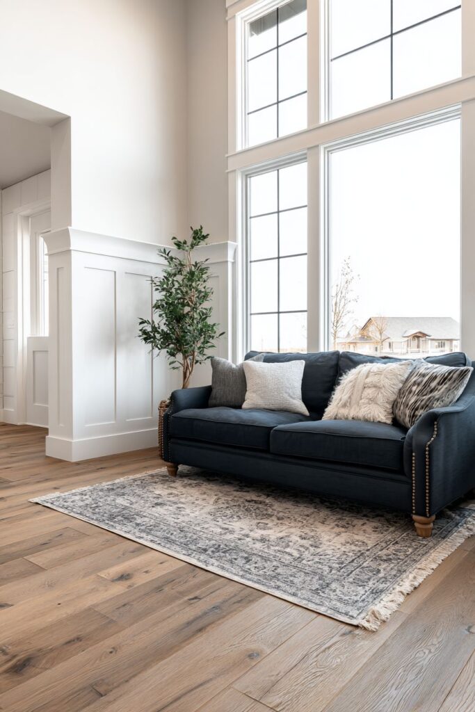 Classic Wainscoting with Two-Tone Paint