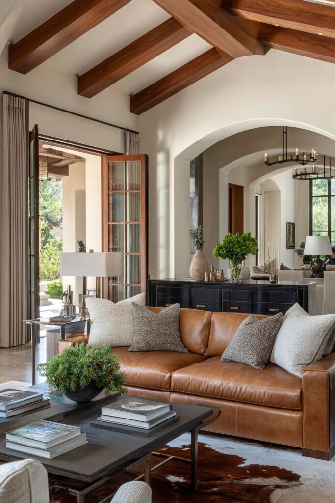 Caramel Leather with Organic Warmth