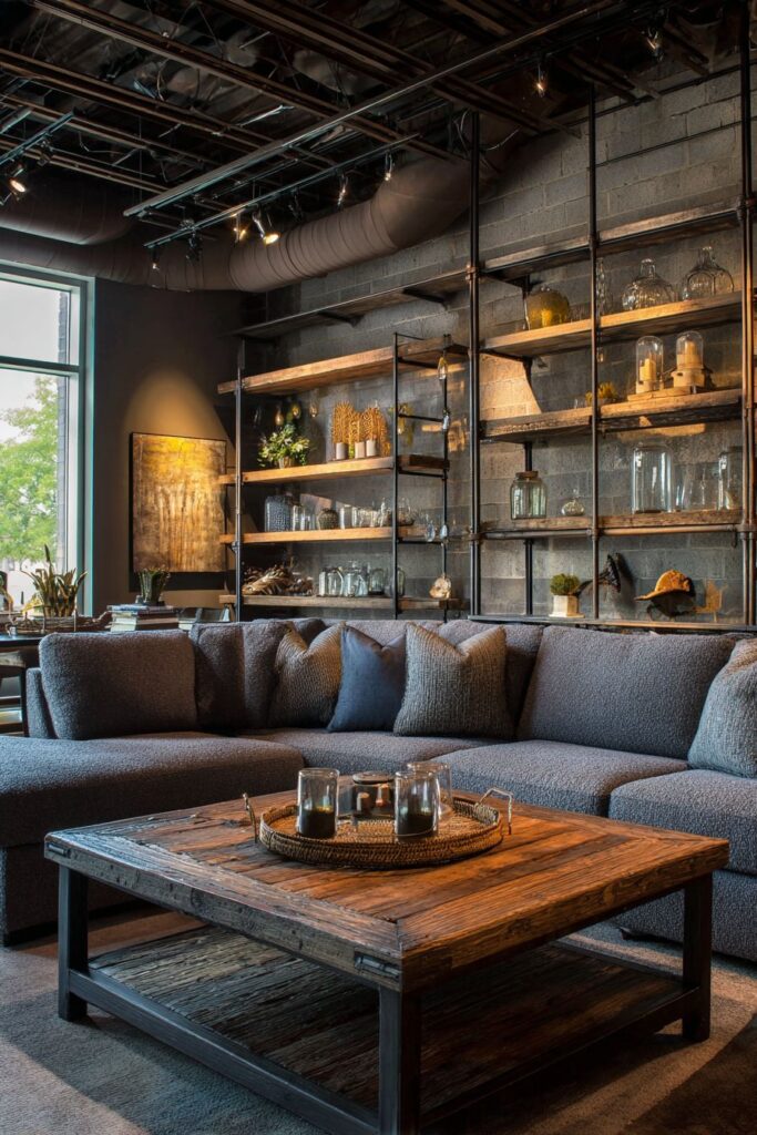 Bouclé Comfort Meets Carved Wood Craftsmanship