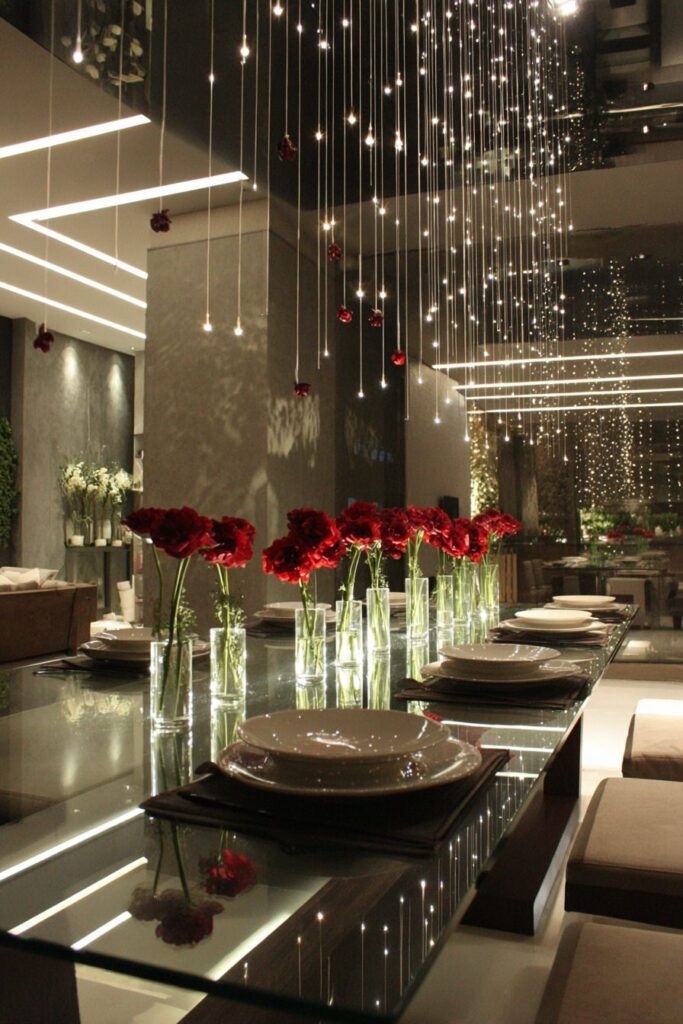 Contemporary Glass and Steel Romance