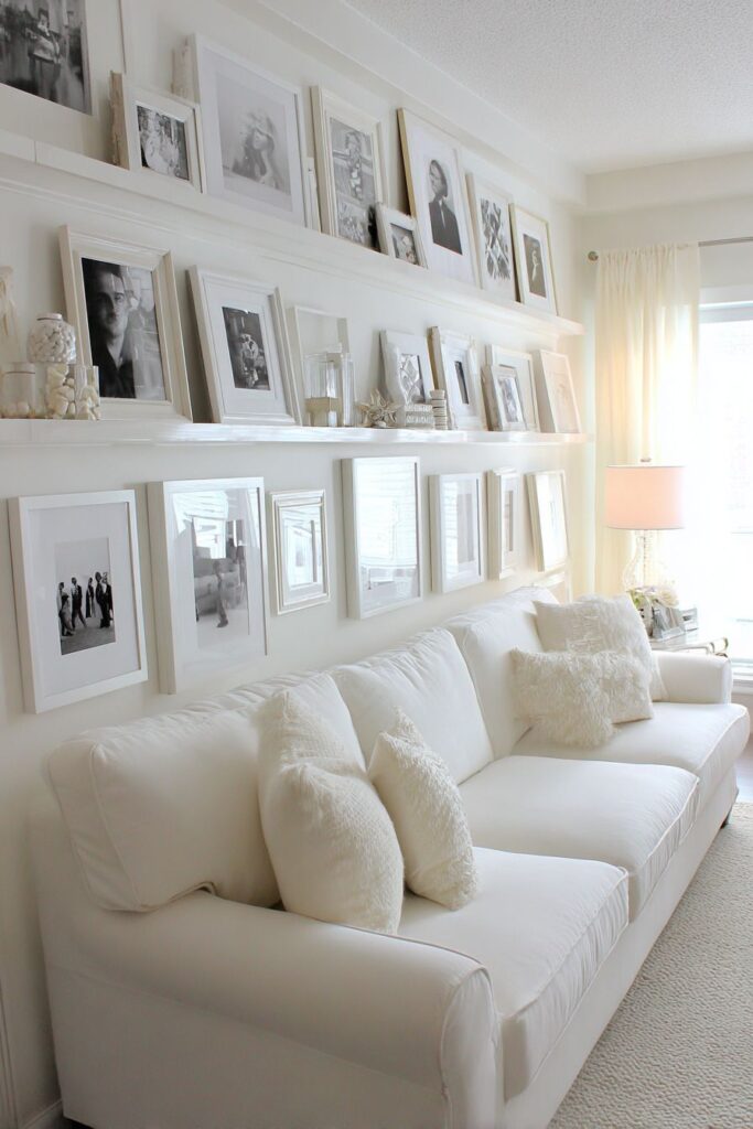 Monochromatic Gallery Wall Statement