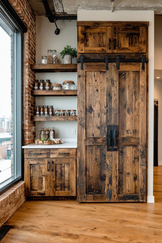 Industrial-Style Weathered Pine Authenticity