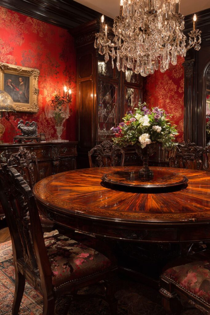 Circular Table with Lazy Susan Innovation