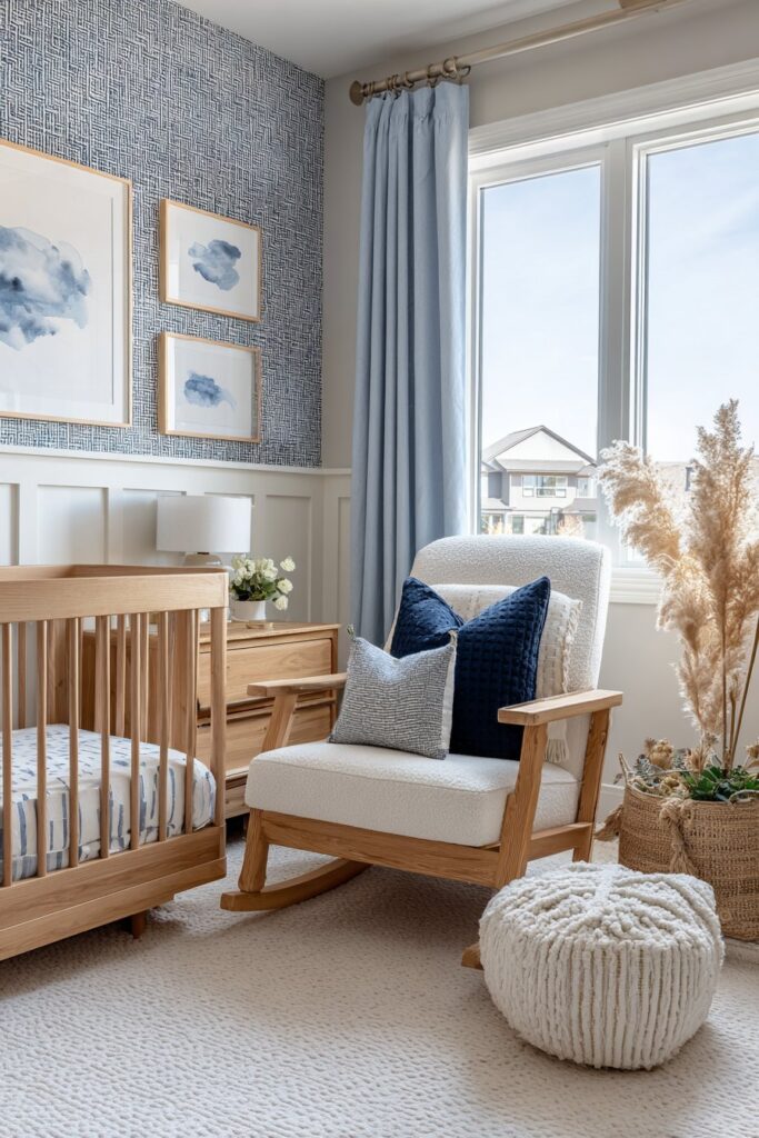 Choose a Neutral Base Palette With Pops of Blue