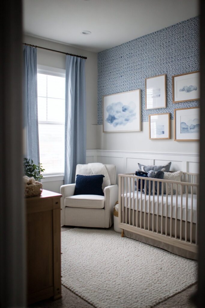 Choose a Neutral Base Palette With Pops of Blue