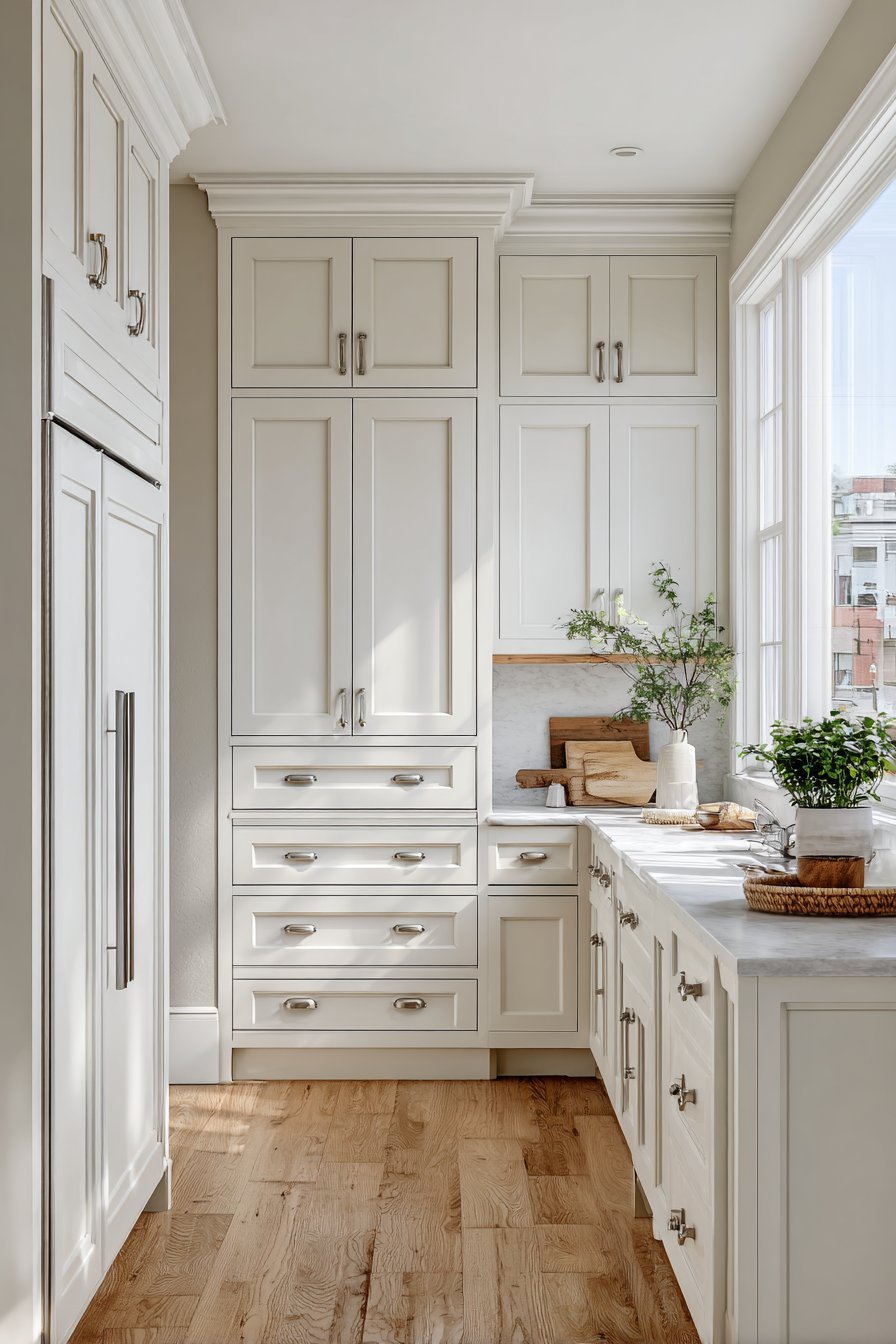 Classic White or Neutral Cabinetry
