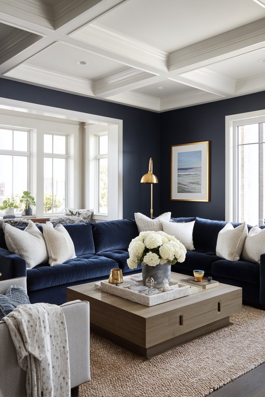  Deep Navy Blue Creates Timeless Sophistication