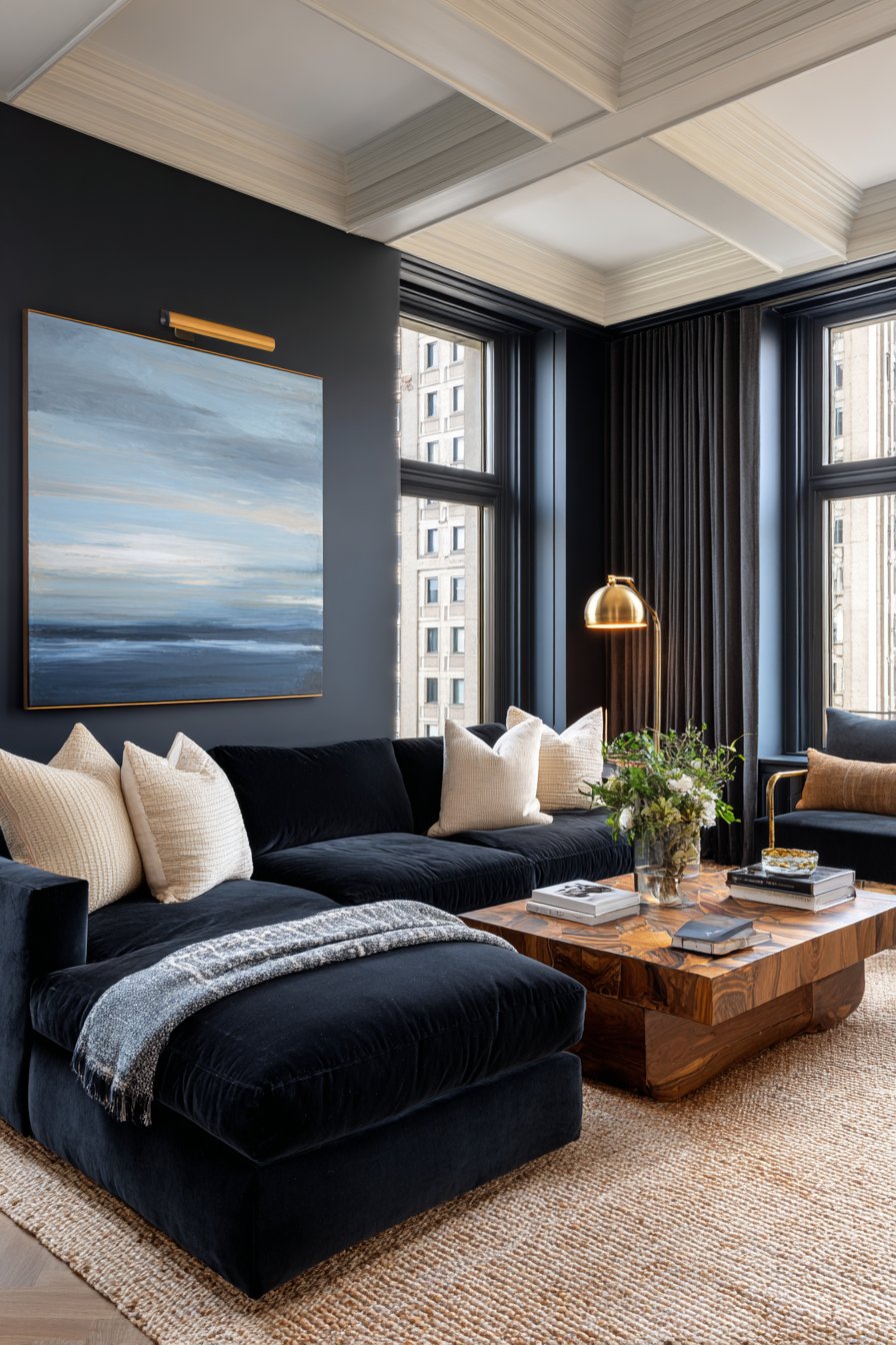  Deep Navy Blue Creates Timeless Sophistication