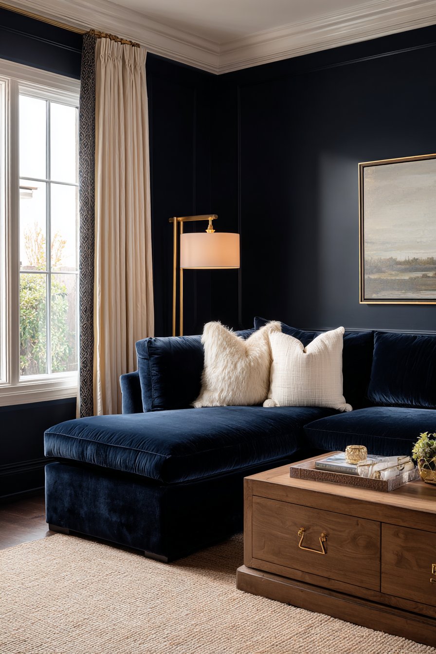  Deep Navy Blue Creates Timeless Sophistication