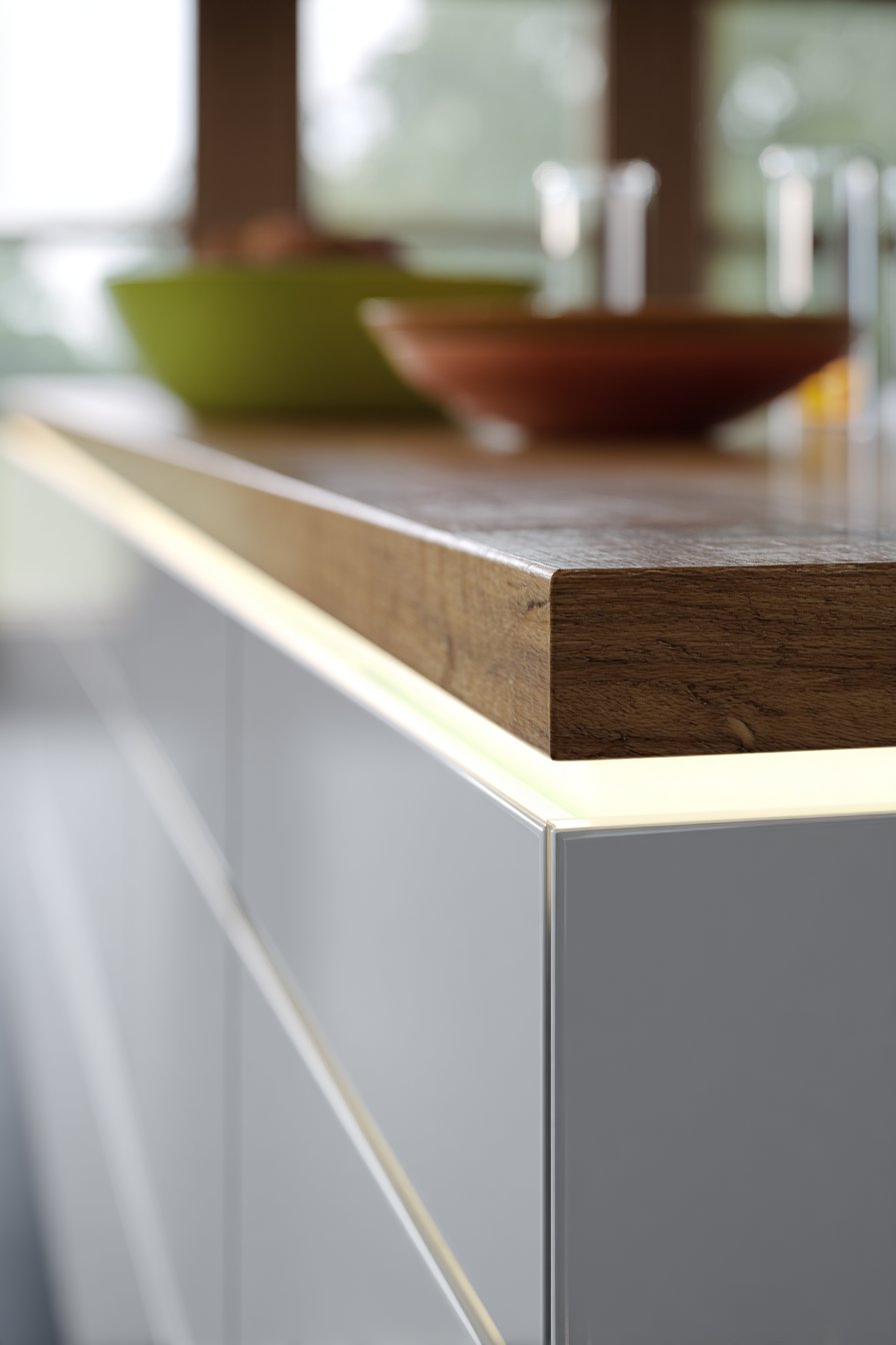 Streamlined Cabinetry with Handleless Design