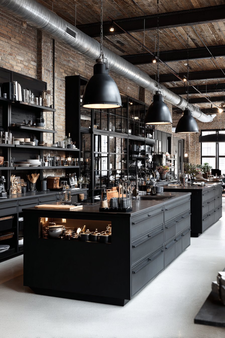 Design with Minimal Upper Cabinets and Open Space