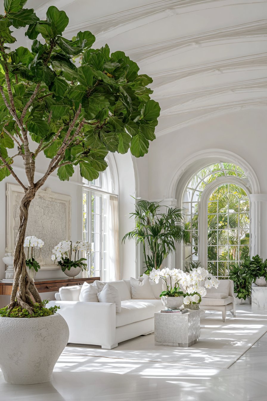 Fresh Flowers and Living Elements Connect to Nature