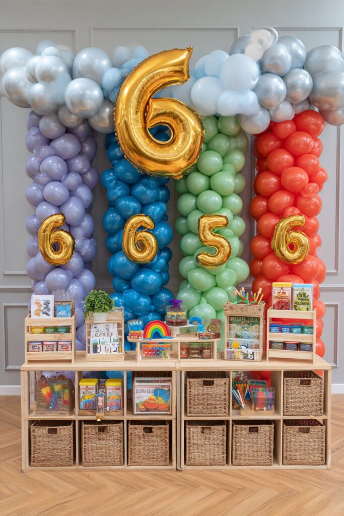 Kid-Friendly Rainbow Celebration Space