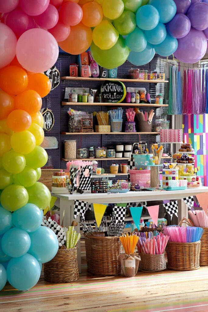 Kid-Friendly Rainbow Celebration Space