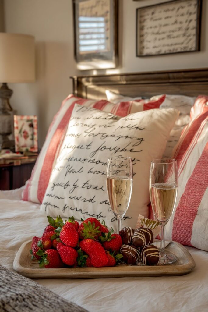 Romantic Bedroom Message Display
