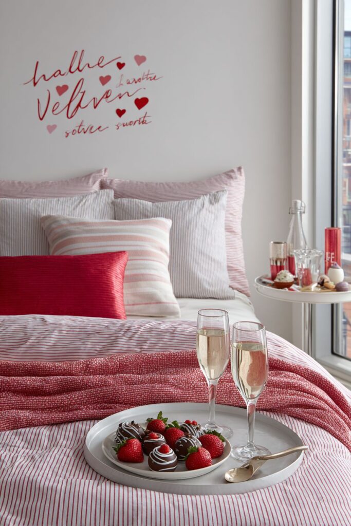 Romantic Bedroom Message Display