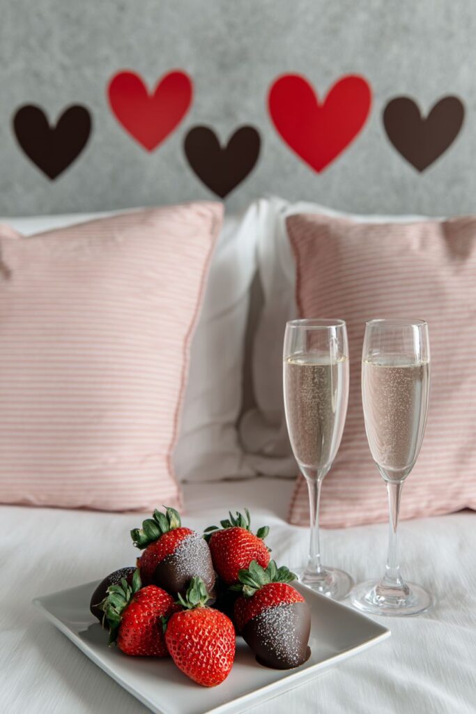 Romantic Bedroom Message Display