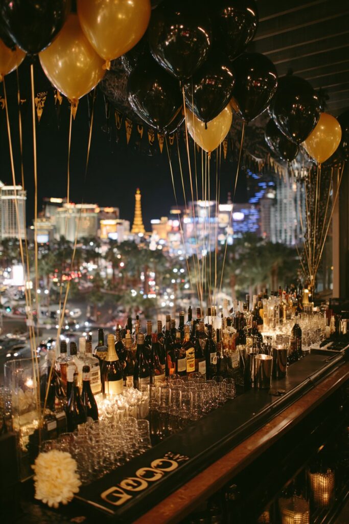 Urban Rooftop Evening Celebration