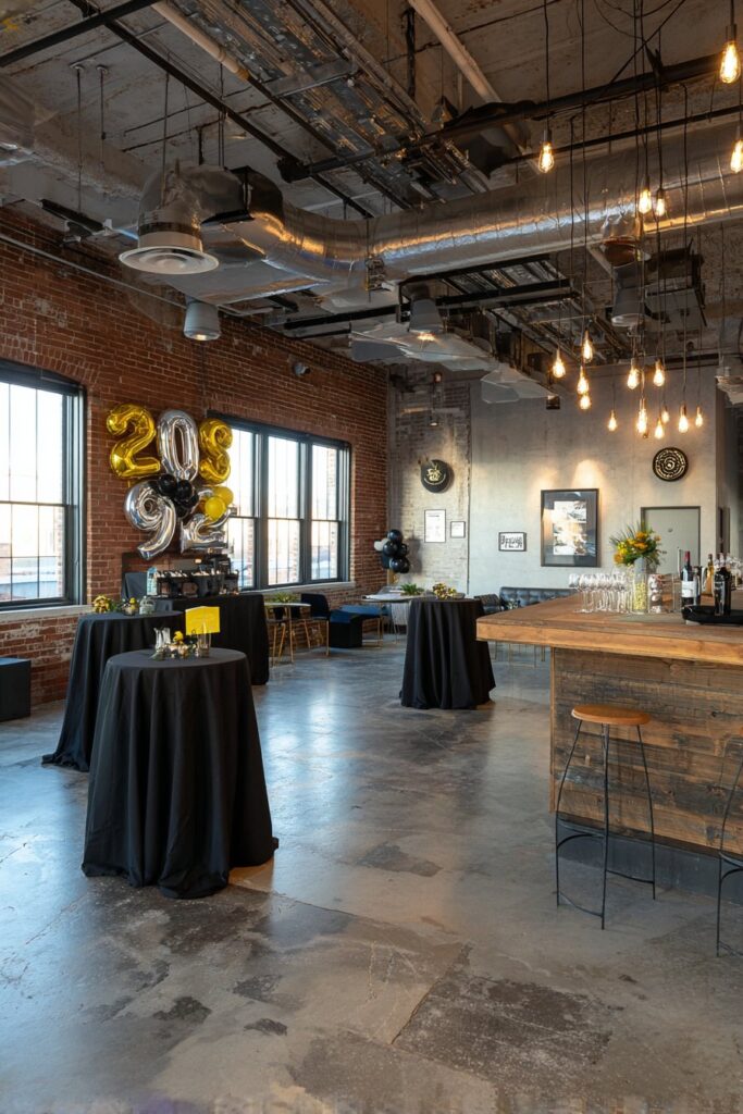 Industrial Loft Urban Chic Celebration