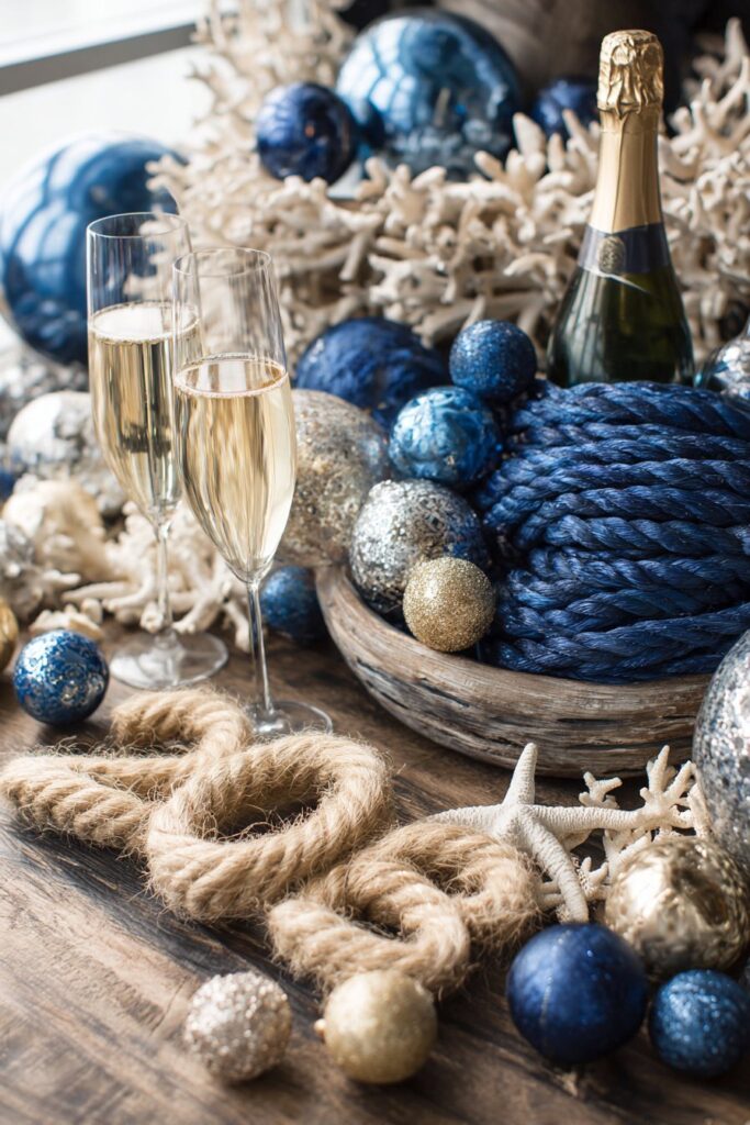 Coastal-Themed Navy, Gold, and White Celebration