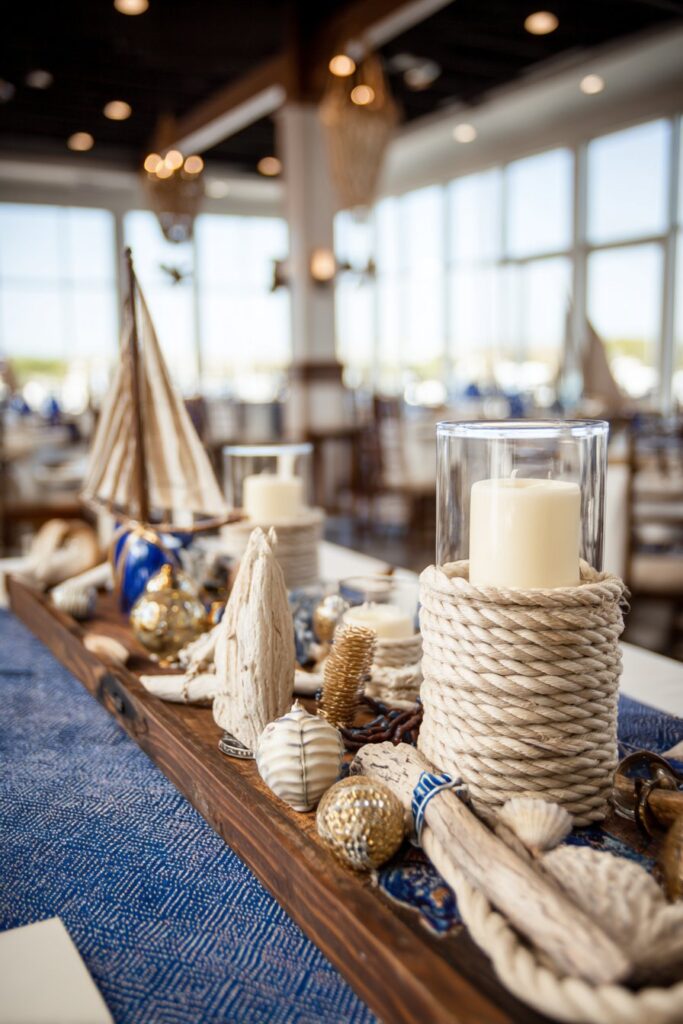 Coastal-Themed Navy, Gold, and White Celebration