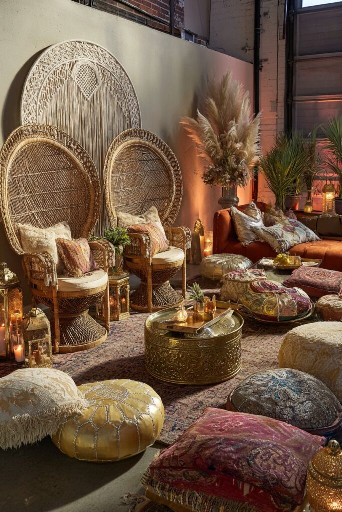 Boho-Chic Relaxed Gathering Space