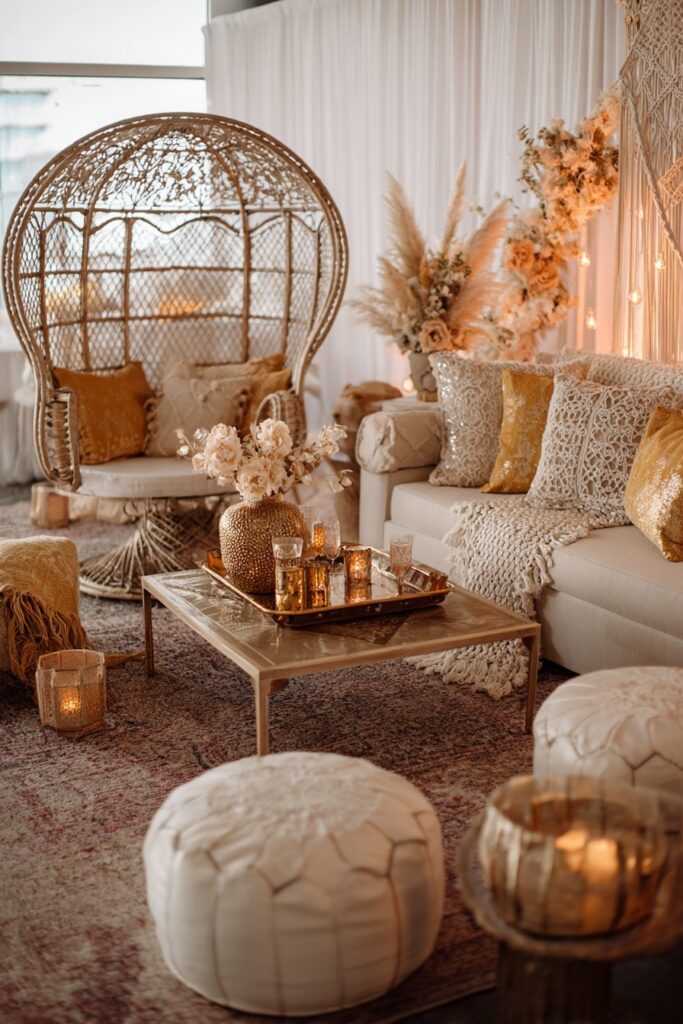 Boho-Chic Relaxed Gathering Space