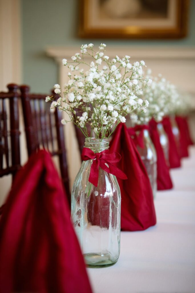 Elegant Dining Chair Ribbon Transformation