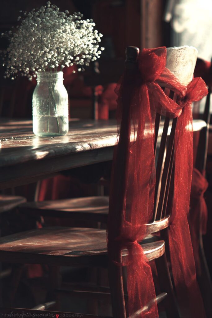 Elegant Dining Chair Ribbon Transformation