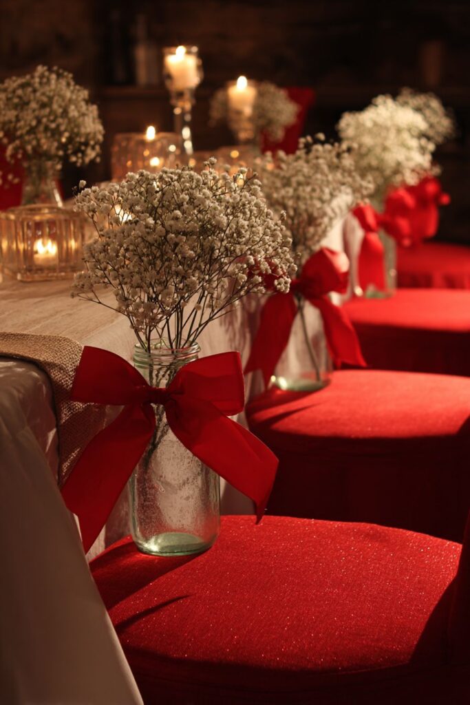 Elegant Dining Chair Ribbon Transformation