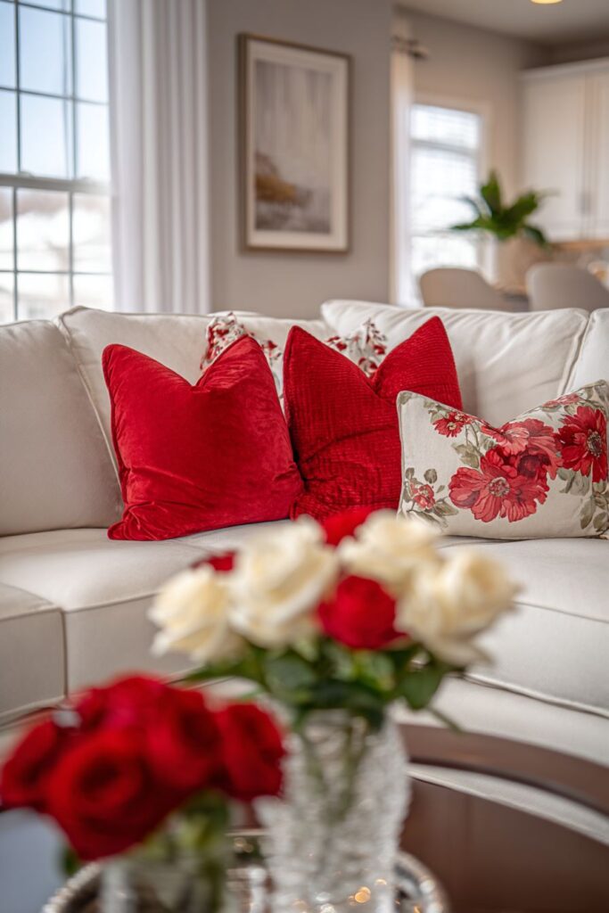 Elegant Living Room Romance with Crystal Accents