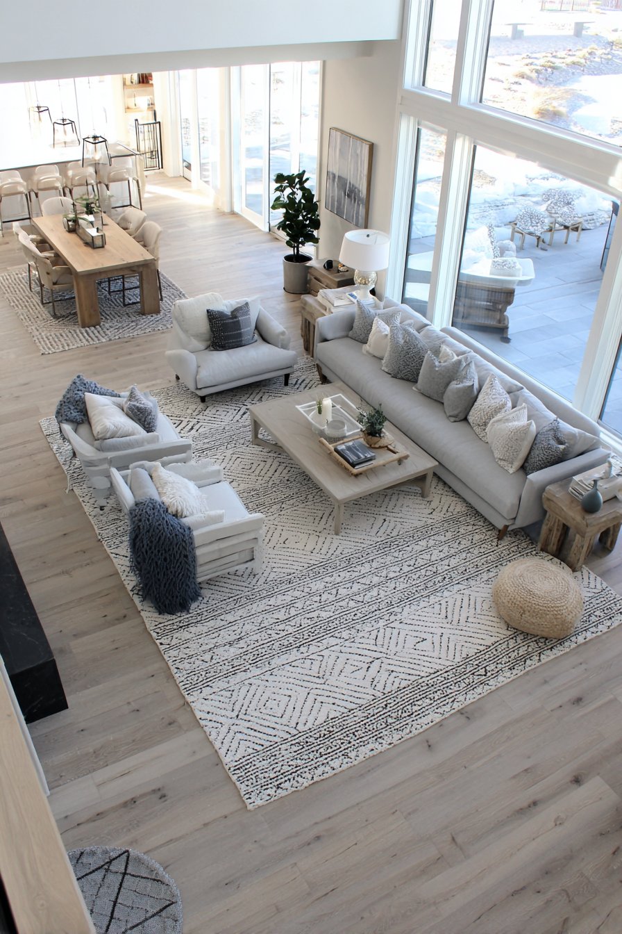 Anchor Spaces with Appropriately Scaled Area Rugs