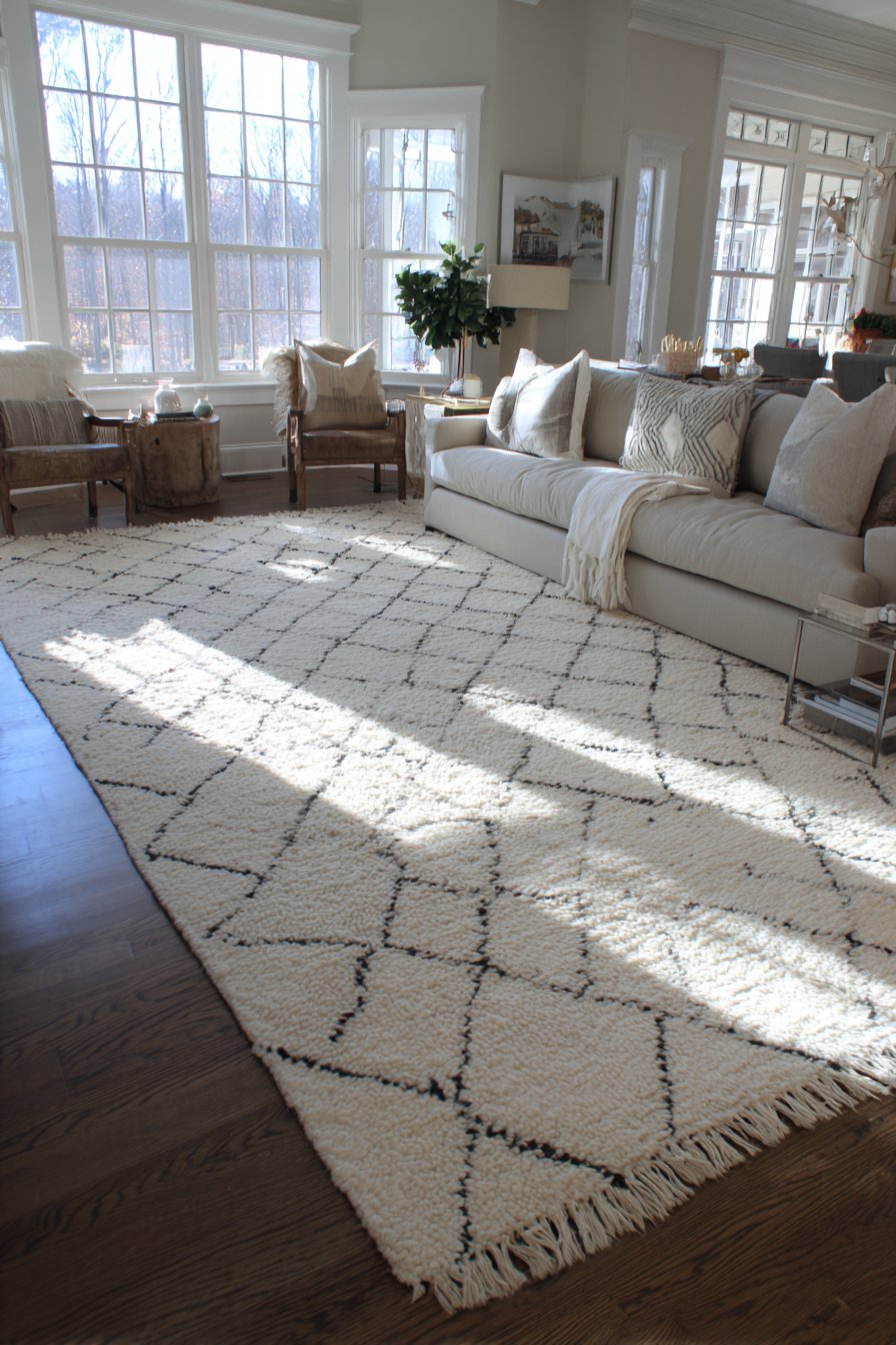 Anchor Spaces with Appropriately Scaled Area Rugs